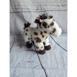 Aurora Brown White Appaloosa Horse Pony Soft Plush Stuffed Animal 6.5" Tall